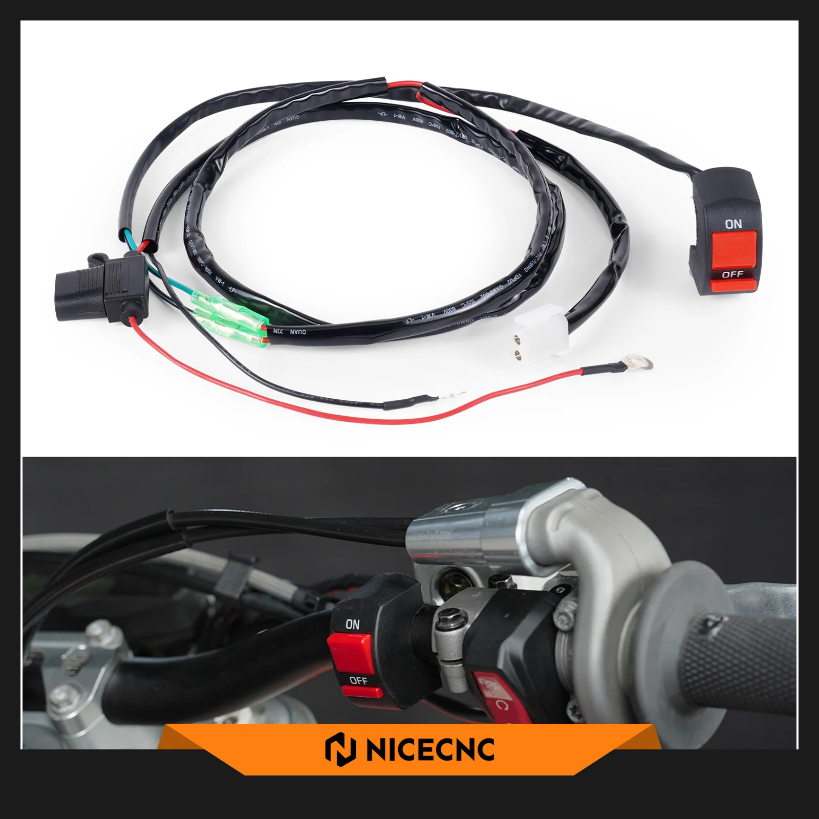 Para 2025 KTM SX 125 XC 150 XC-F 250 350 450 SX-F Husqvarna TX300 TC 125 FX FC 450 Kit de interruptor de Cable de ventilador de radiador para GasGas EX300