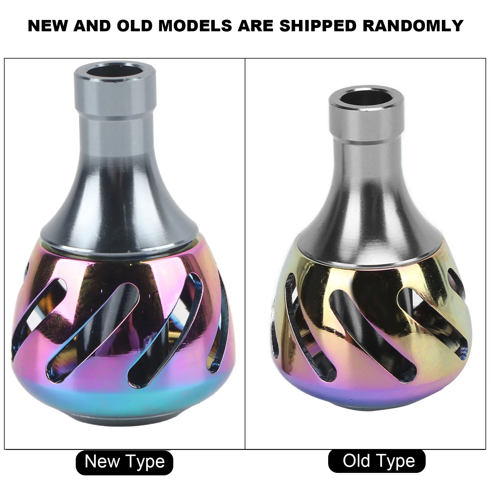 جميع المعادن الملونة بكرة الصيد مقبض مقبض ، مقبض السلطة ، استبدال الملحقات #6