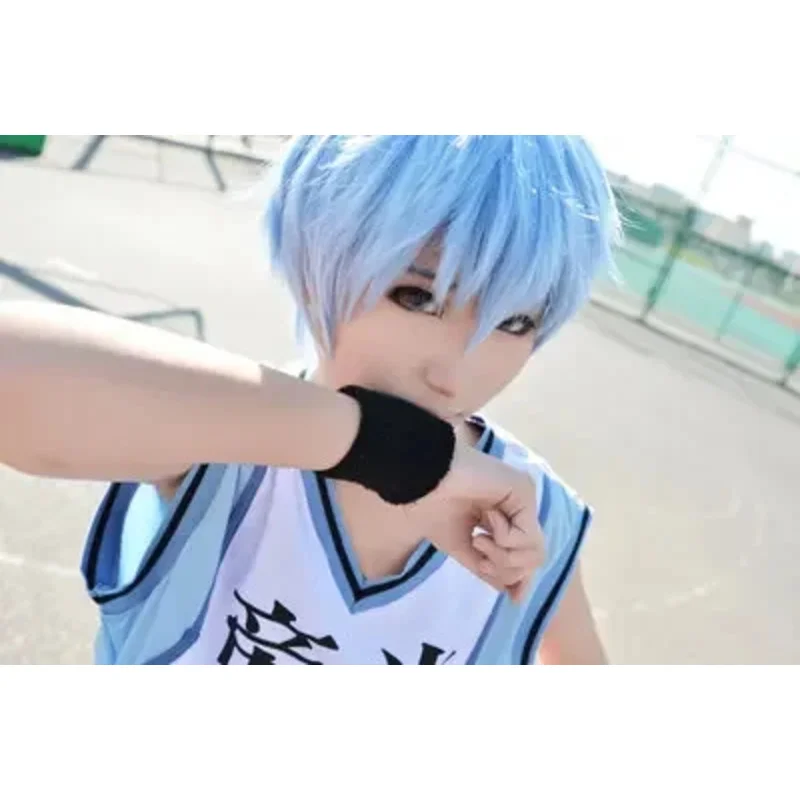 Kuroko no Basuke Seirin Kuroko Tetsuya Wigs Cosplay Costume Kuroko's Basketball Men Women Short Synthetic Hair Party Wigs+WigCap