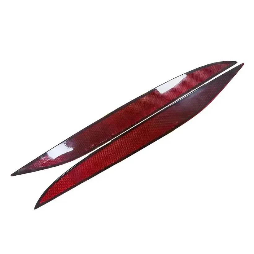 Left And Right RED Rear Bumper Reflector Light Fit For Tesla Model X 1034342-00-C 1034343-00-C 33*14*2CM 1PC