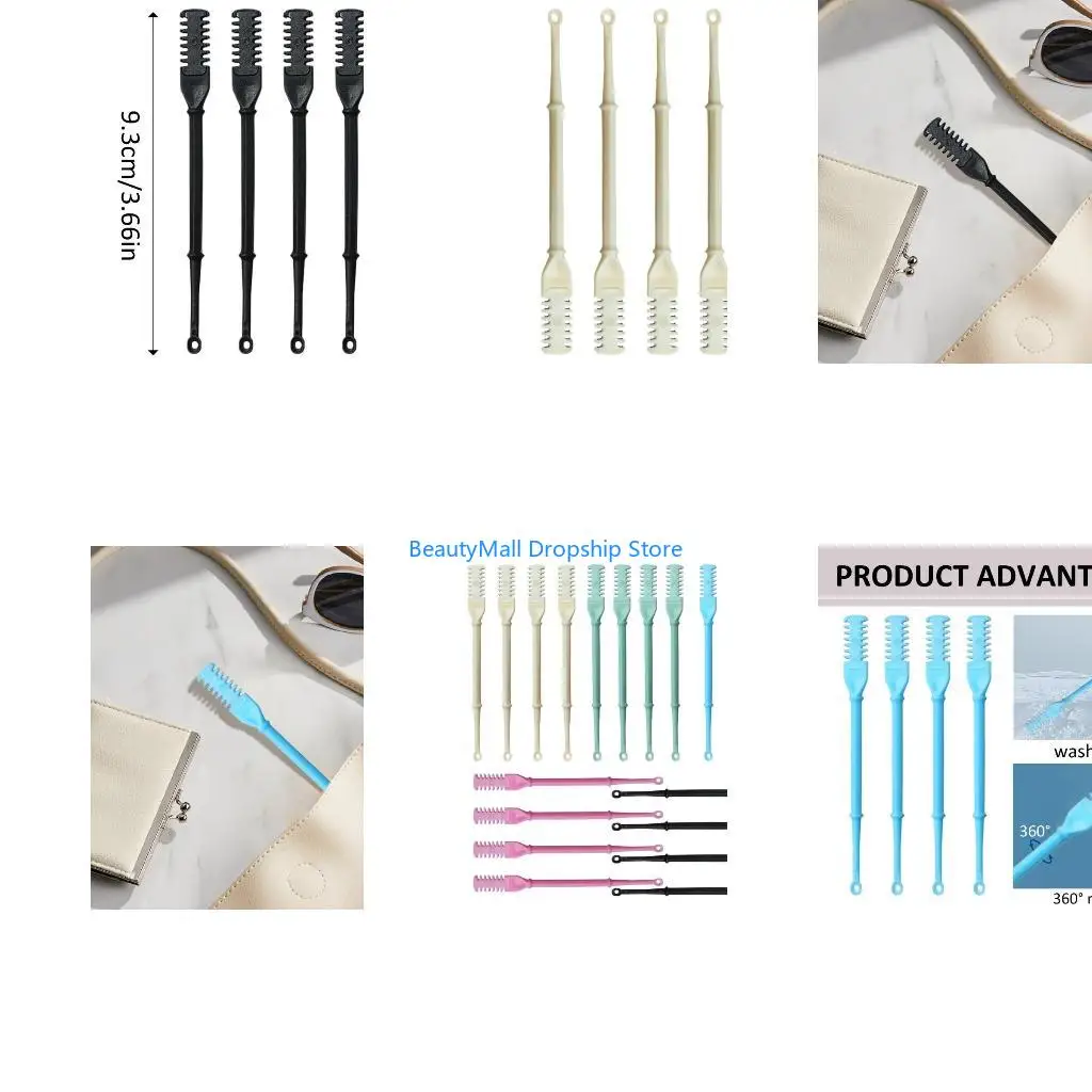 40JD 2Head Manual Nose Hair Trimmer Rotating Nasal Hair Cutter with Ear Pickers Portable Nostril Hair Remover Tool Gifts