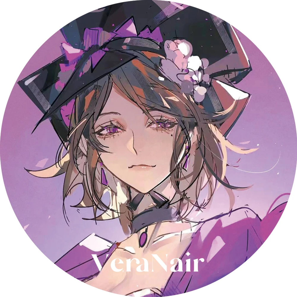 Anime Identity Ⅴ Perfumer Vera Nair Cosplay Laser Ticket Small Card Keychain Postcard Badge Pendant Mascot Birthday Xmas Gift