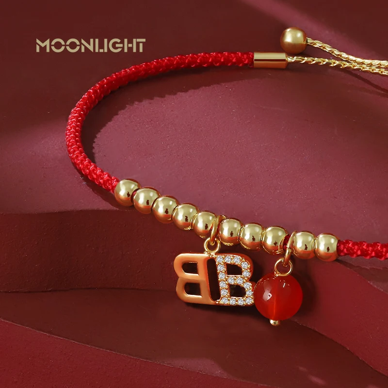 MOONLIGHT Lucky Red Key Bracelet For Women Fashion Jewelry Adjustable Charm Bracelets New Year Christmas Present Wholesale