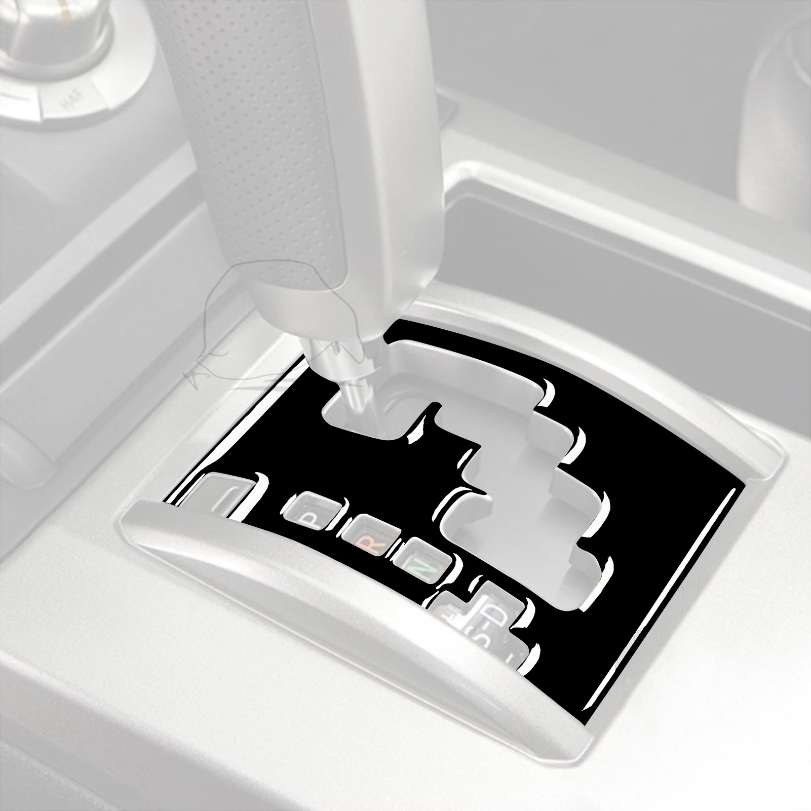 For Toyota 4runner 2010-2020 Accessories Car Plastic Black Interior Shiftin Gears Frame Trim Sticker Decoration