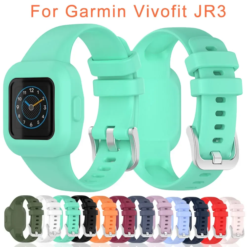 Silicone Band Strap For Garmin Vivofit JR3 Wristband Bracelet Smartwatch Waterproof Wrist Watch For Vivofit JR 3 Accessories
