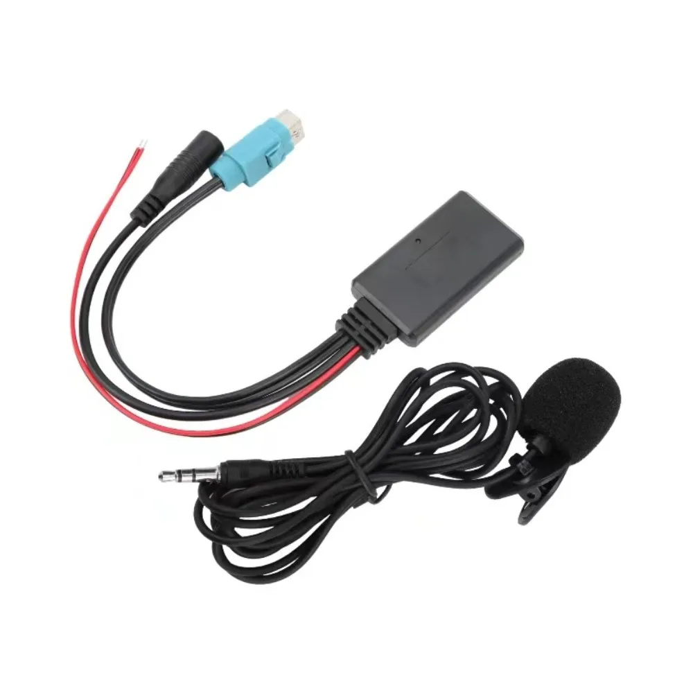 Bluetooth AUX Music Adapter with Microphone For Alpine KCE-237B  123E  101E  102E  105E