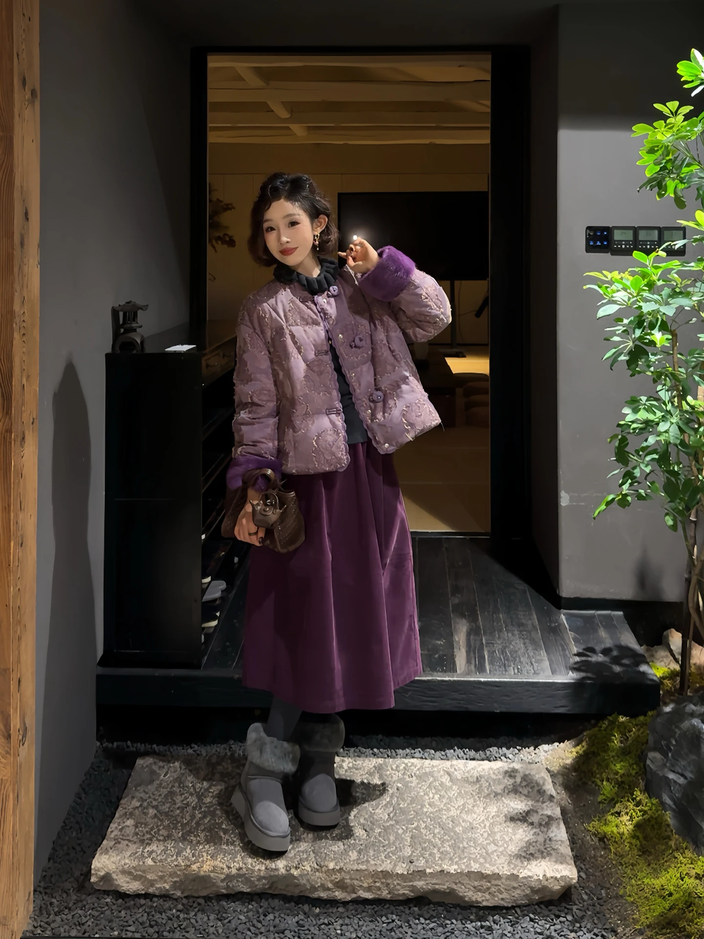 

Тонкая однотонная модная юбка в стиле панк, универсальная повседневная хлопковая юбка H-образного силуэта с высокой талией для женщин 40-х лет