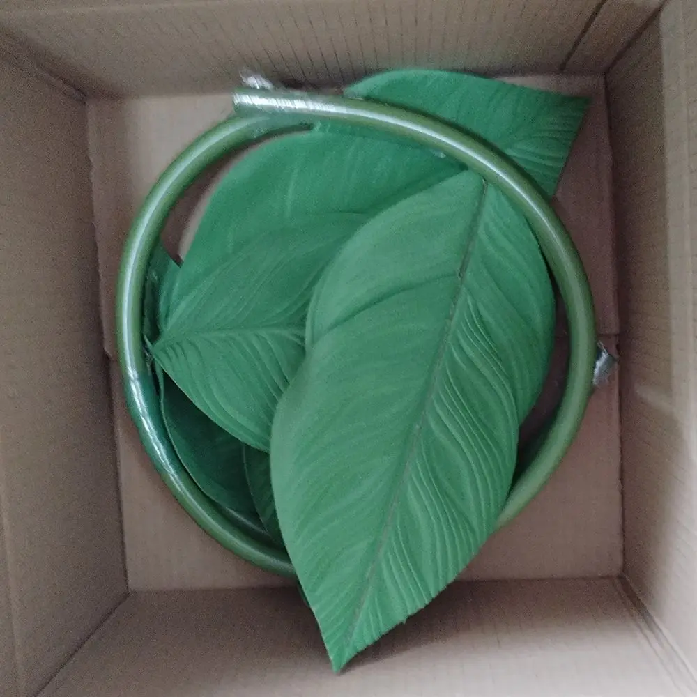 Simulierter künstlicher Blumenständer, 1,35 m, PVC, grüne Blätter, Blumenstielbasis, Zubehör für Schaufensterdekoration, riesiger Blumenständer – Detail 11