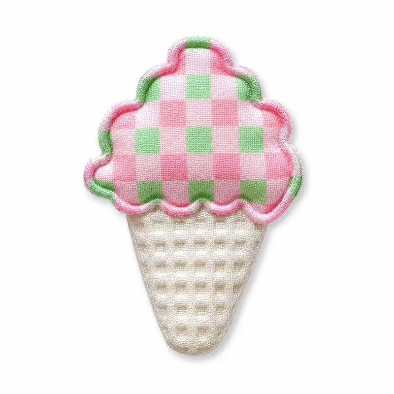 50 Stück Haarschmuck mit Eiscreme-Muster, Ultraschall-Gitter-Haarspangen, 2,5x4cm, Modische Kleidungszubehörteile – Detail 10