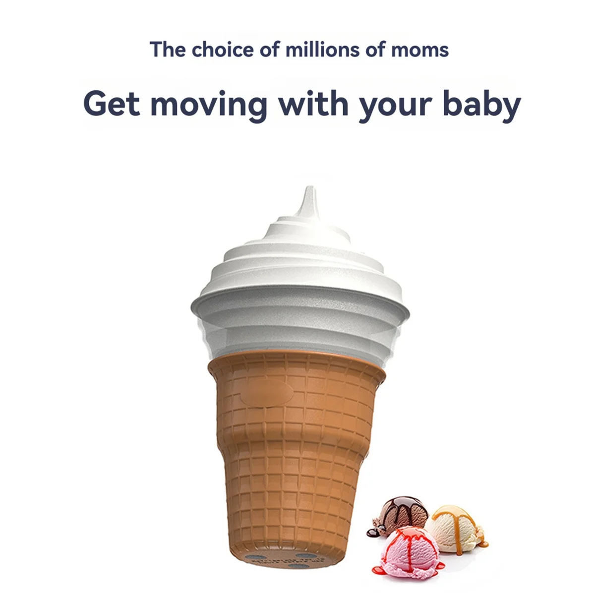 ABXHH آلة الآيس كريم الكهربائية الصغيرة آلة صنع الآيس كريم آلة الزبادي الفاكهة آلة عصير المنزل