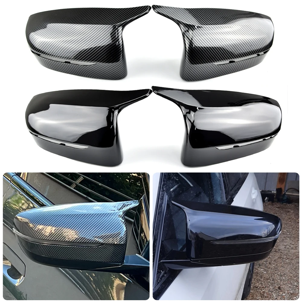 Side Rearview Wing Mirror Cover Caps For BMW 4 5 7 Series G30 G31 G38 G11 G12 2016 2017 2018 LHD Gloss Black Car Styling