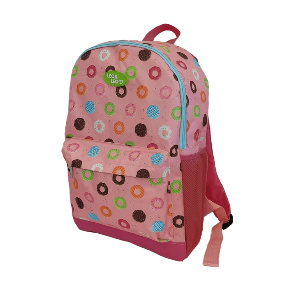 Children's Backpack Back Pockets School Donuts Leo & Leo