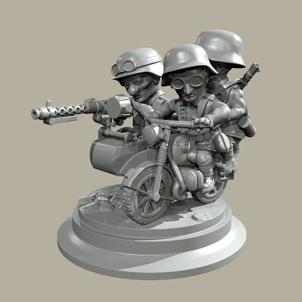 25mm 38mm 55mm  Resin sodier model kits figure  colorless and self-assembled TD-7146/3D