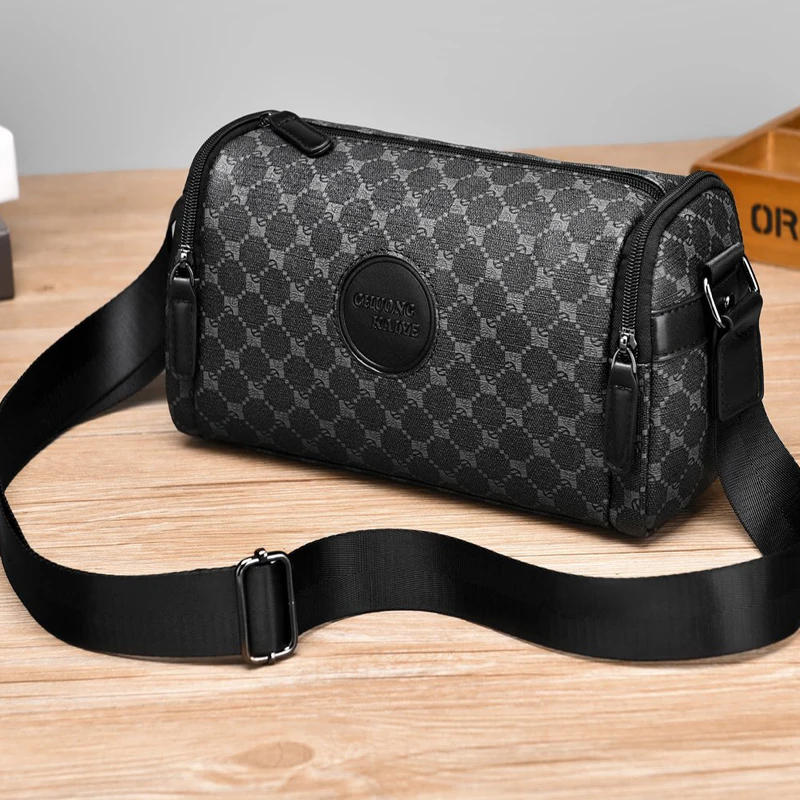 New Men's Shoulder Bag Crossbody Bags Casual Outdoor Sling Bag Fashionable Small Square Bag for Men bolso мужские сумки на плечо