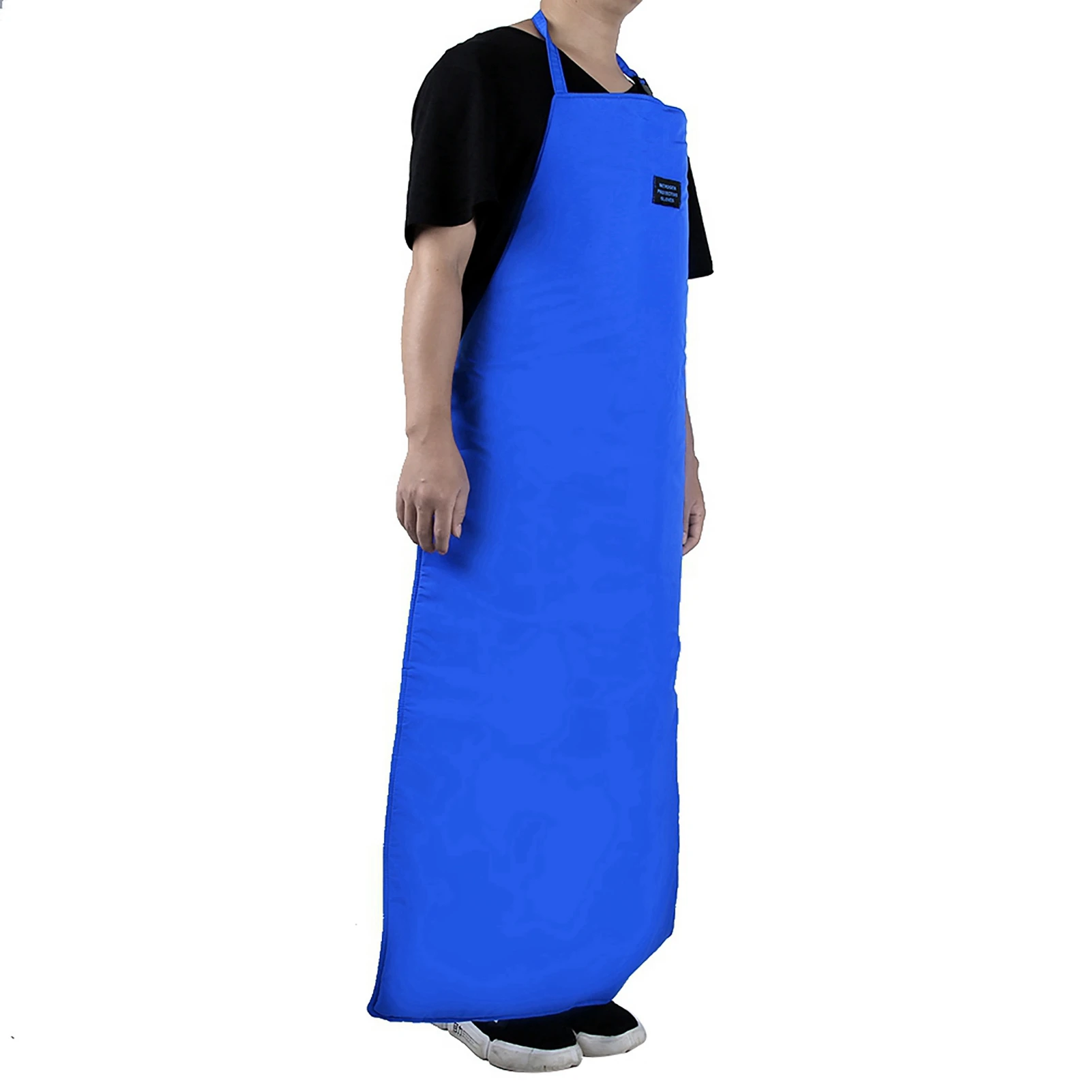 High Safety Cold Resistant CryO Apron Cryogenic Ultra Low Temperature Anti Frostbite Apron Nitrogen Protective Blue Lightweight