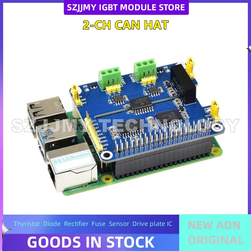 Scheda di espansione bus CAN isolata a doppio canale Raspberry Pi Modulo CAN Circuito di protezione integrato