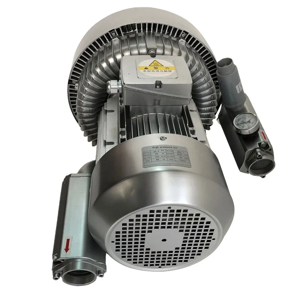 

Hot Sale 5.5/7.5kw High Pressure Industrial Air Ring Blower for CNC Router