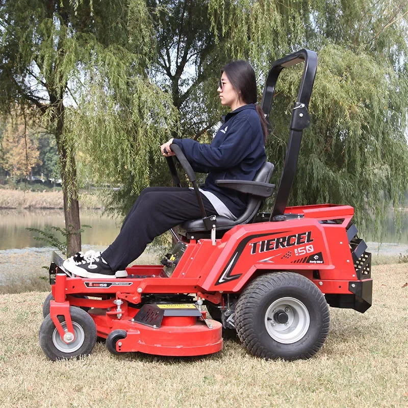 Commercial Turn Lawn Mowers Riding Industrial Gasoline 4wd Lawn Mowers For Golf Courses