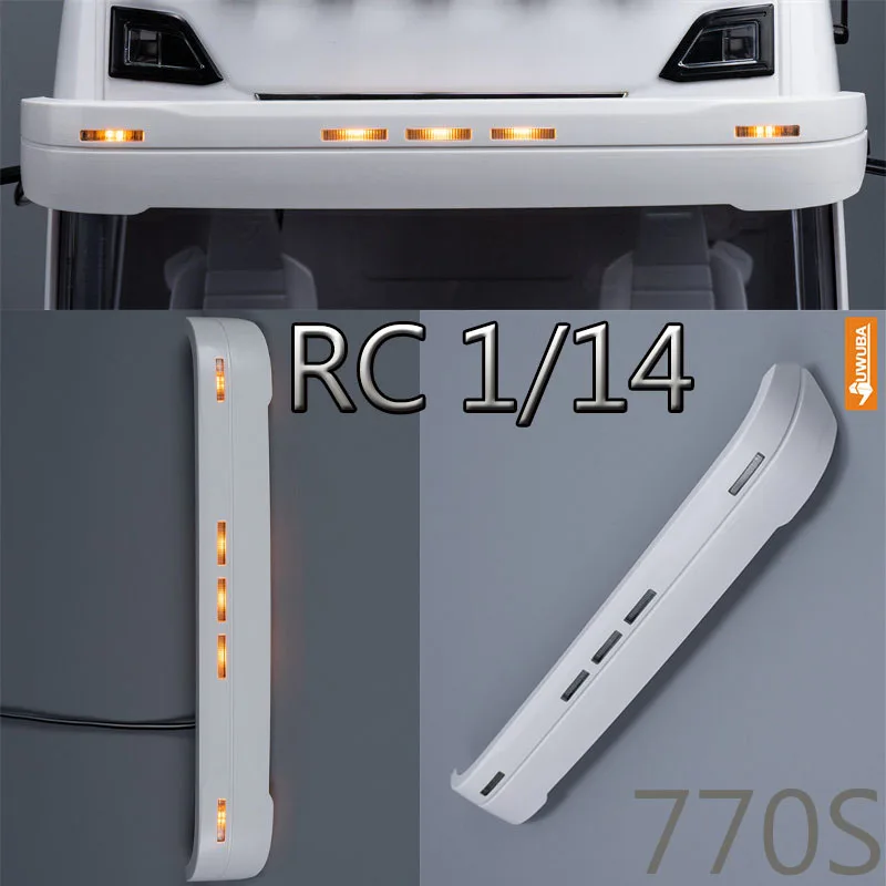 Sun Visor Light Lamp 1:14th Scale LED Simulation for Tamiya RC Dump Truck SCANIAA 770S 56368 Car Upgrade