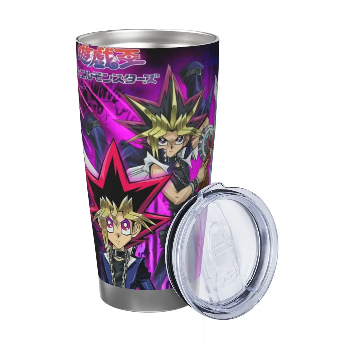 Manga-Yu-Gi-Oh 20oz Stainless Steel Insulated Thermal Coffee Car Cup Cold Hot Mugs Vacuum Flask