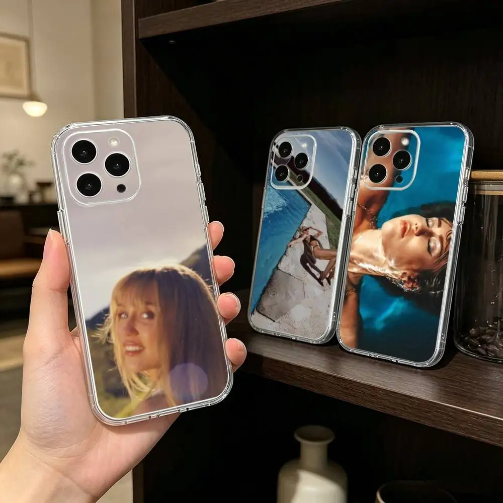 

M-Miley Cyrus Endless Summer Vacation Phone Case For iPhone 17 16 15 14 13 12 11 Mini Pro Max Plus Transparent Cover