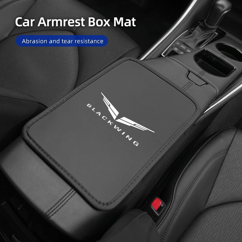 مسند ذراع السيارة حصيرة مسند الذراع حماية وسادة الملحقات الداخلية لكاديلاك CTS ATS XT5 CT5 XT6 CT6 إسكاليد إشبيلية ديفيل #2