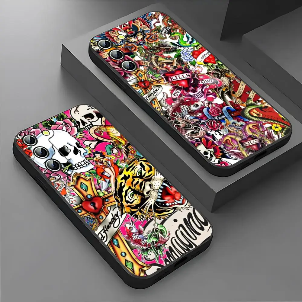 ED H-Hardy Fashion Brand LOOG Phone Case For Samsung S26 S25 Ultra S24 S22 S23 S20 Fe S21 A17 A37 A57 A54 A34 A16 A53 Back Cover