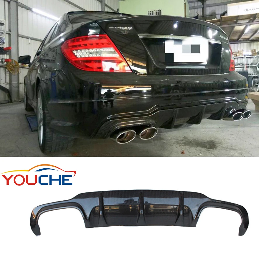 

Глянцевый черный, модель W204 C63 из углеродного волокна для Mercedes Benz C class W204 2012-2014