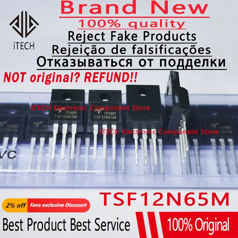 10pcs/lot Original TSF10N60M 10N60 TSF12N60M 12N60 TSF12N65M 12N65 TSF13N50M 13N50 TSF20N60MR 20N60 R TO-220F New and Genuine