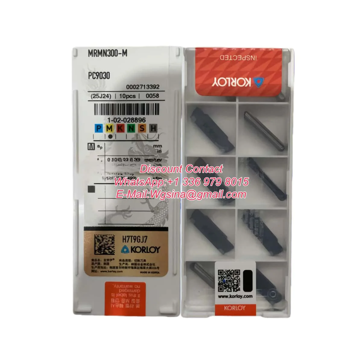 10pcs Korloy MRMN Grooving Inserts 200/250/300/400/500/600/800 M NC3020 NC3030 PC9030 NC3120 Lathe Tools