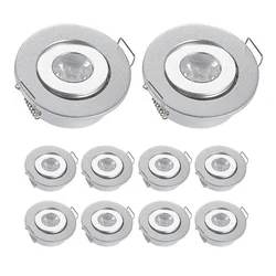 10PCS 3W Mini LED Downlight 12V Ambient Downlight Focos Spot Lamp for KTV Party Ceiling Stairs Walkway Cabinet Lighting