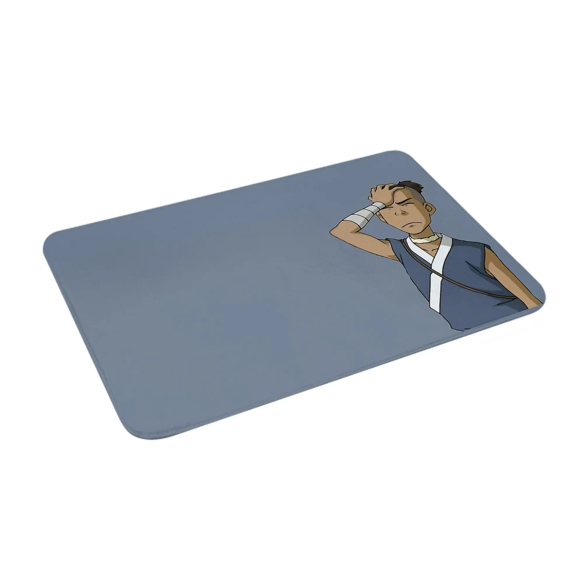 

Frustrated Sokka Merch Memory Foam Bath Mat Rug Non-Slip The Last Airbender Bathroom Floor Rugs Carpet For Kitchen Shower Bath