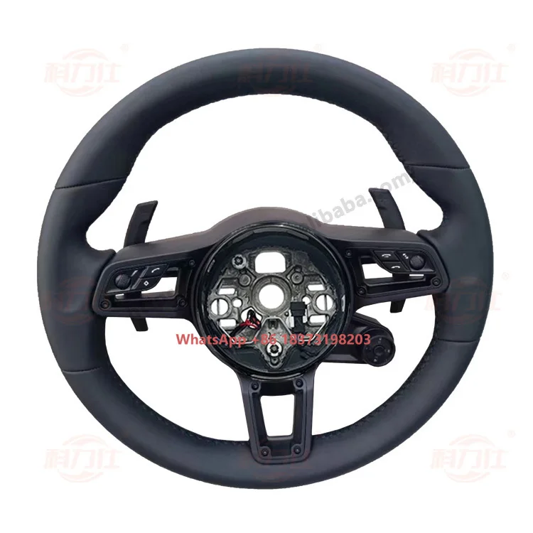 

911 Отопление Macan Cayman Cayenne Panamera 718, индивидуальное рулевое колесо с цельнокожаным карбоновым волокном, подходит для Porsche