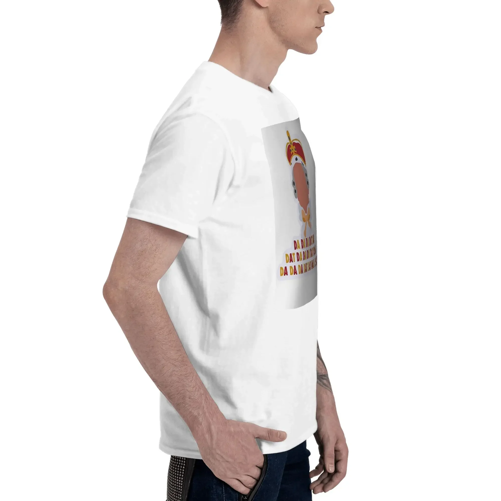 Hamilton King Georg Men T-Shirt Oversized T Shirts Men's O-Neck Cotton Tees Short Summer Male