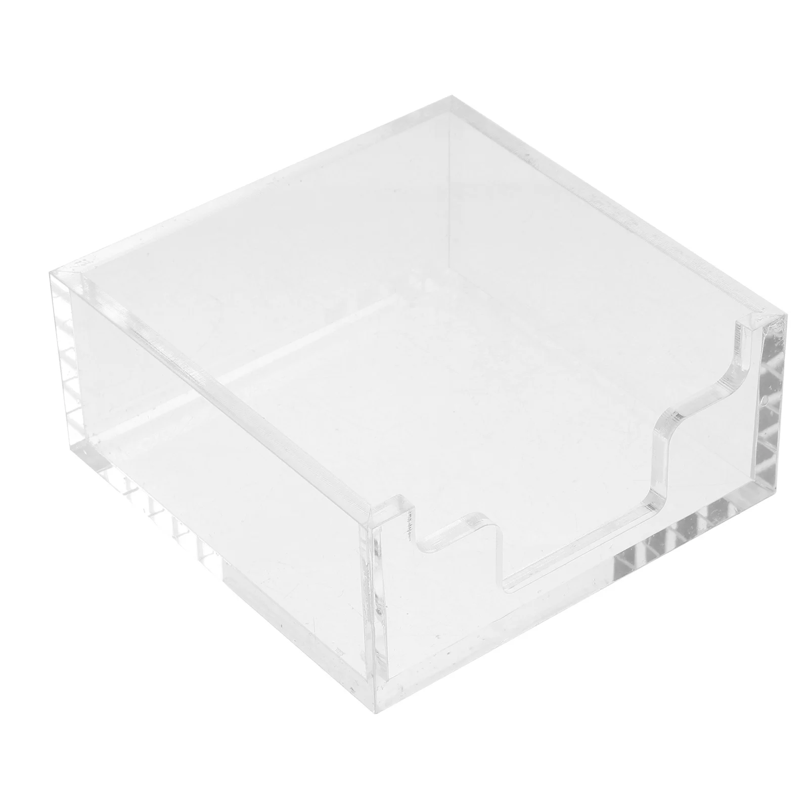 

Acrylic Tissue Box Transparent Square Napkin Holder Safe Home Office Decor Multi-Function Tissue Case Desktop Paper Case