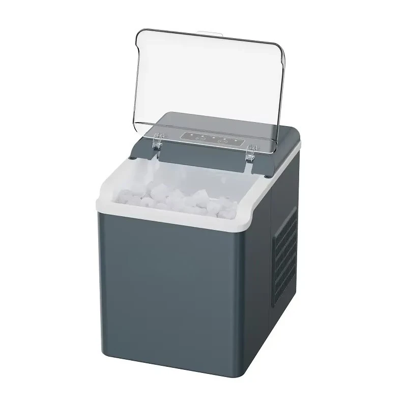 STLF Efficient Electric Mini Intelligent Automatic Plastic Bullet Ice Maker, App Control, Portable, Silent, 12kg/day, Desktop