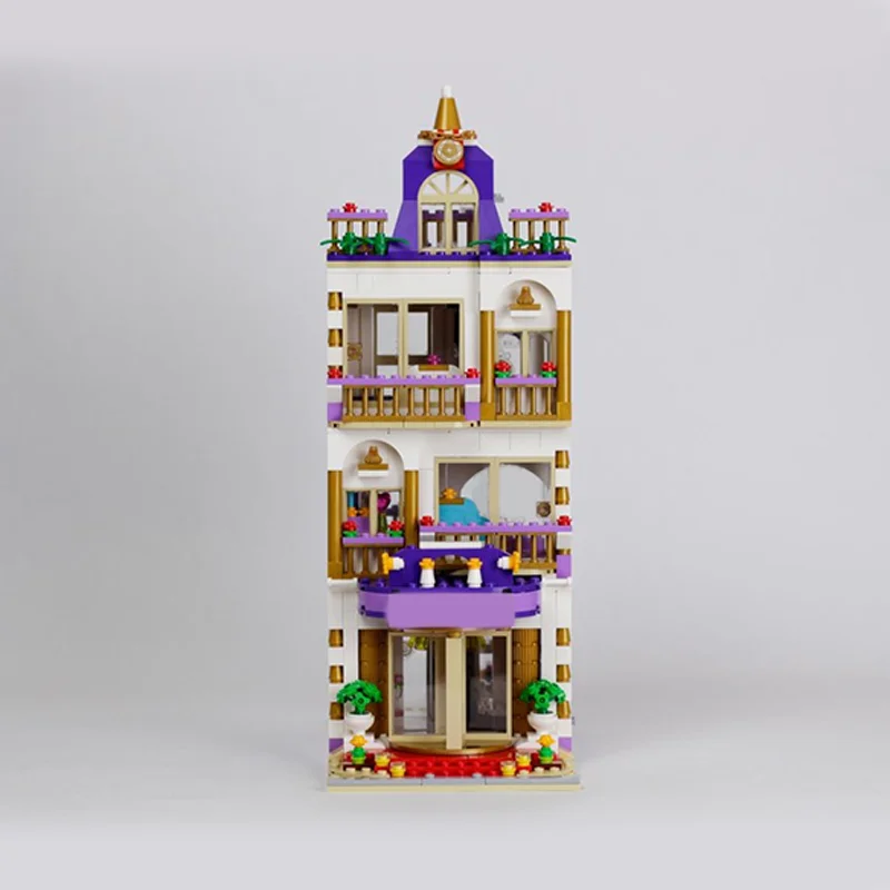 1135 elementów MOC Architektura Miejska Heartlake Grand Hotel Modularny Model DIY Klocki Zabawki Urodzinowe Prezent