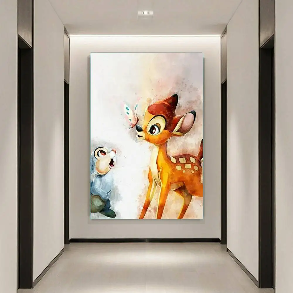 Disney Bambi and Thumper Watercolor Sale Offers Drill Set Pictures Stitch Art Mosaic Diamond Painting 5d Home Garden Decoration