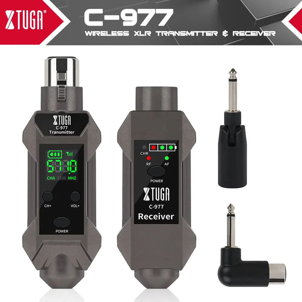 

XTUGA Professional Microphone Wired Converter XLR Transmitter Receiver For Singing Performance Dynamic Condenser Mic Audio Mixer