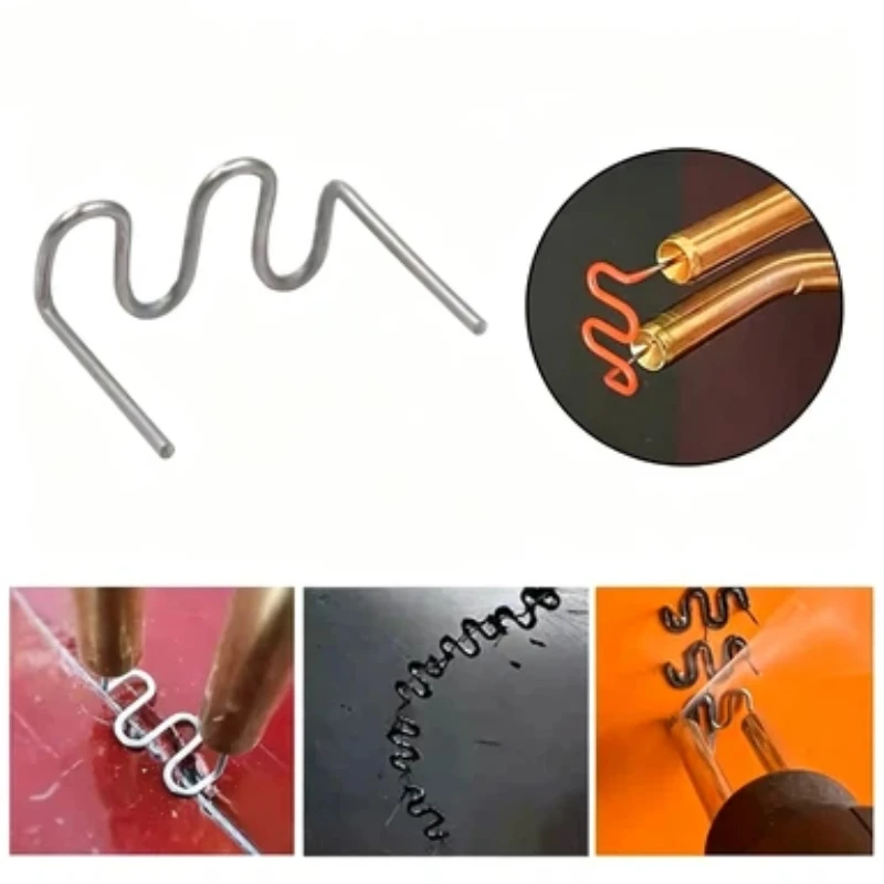 Plastic Welding Bumper Soldering Bumper Repair Iron Staples S Wave Staples Hot Plastic Welder Heat Gun Hot Stapler Tool