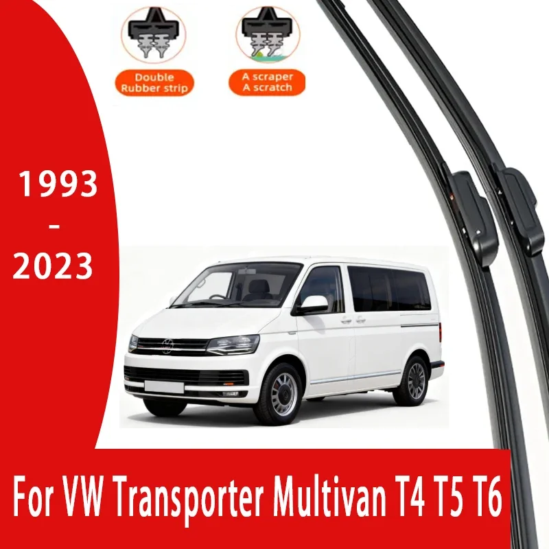LHD Front Windshield Wiper Blades For VW Transporter Multivan T4 T5 T6 1993-2023 2022 2pc Window Caravelle EuroVan Accessories
