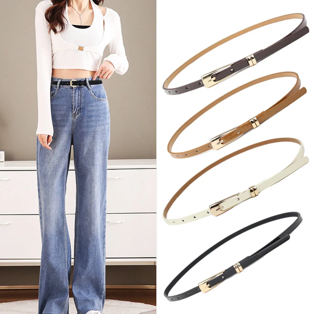 Candies Color Feamle Leather Belt Fashionable Needle Buckle Belts For Outdoors