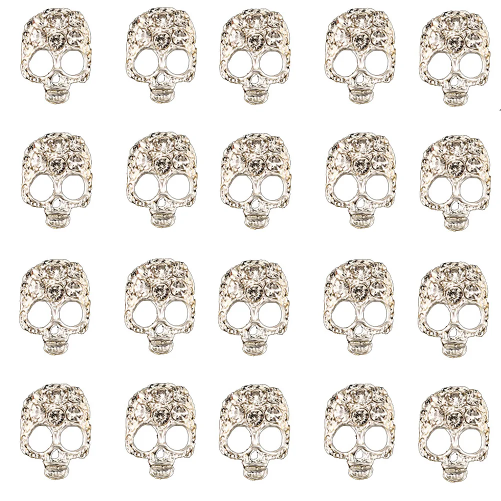 

20pcs Mask Decoration Rhinestone Charms Studs for Nail Art Crystal DIY Home Salon Use Nail Accessories Decorations