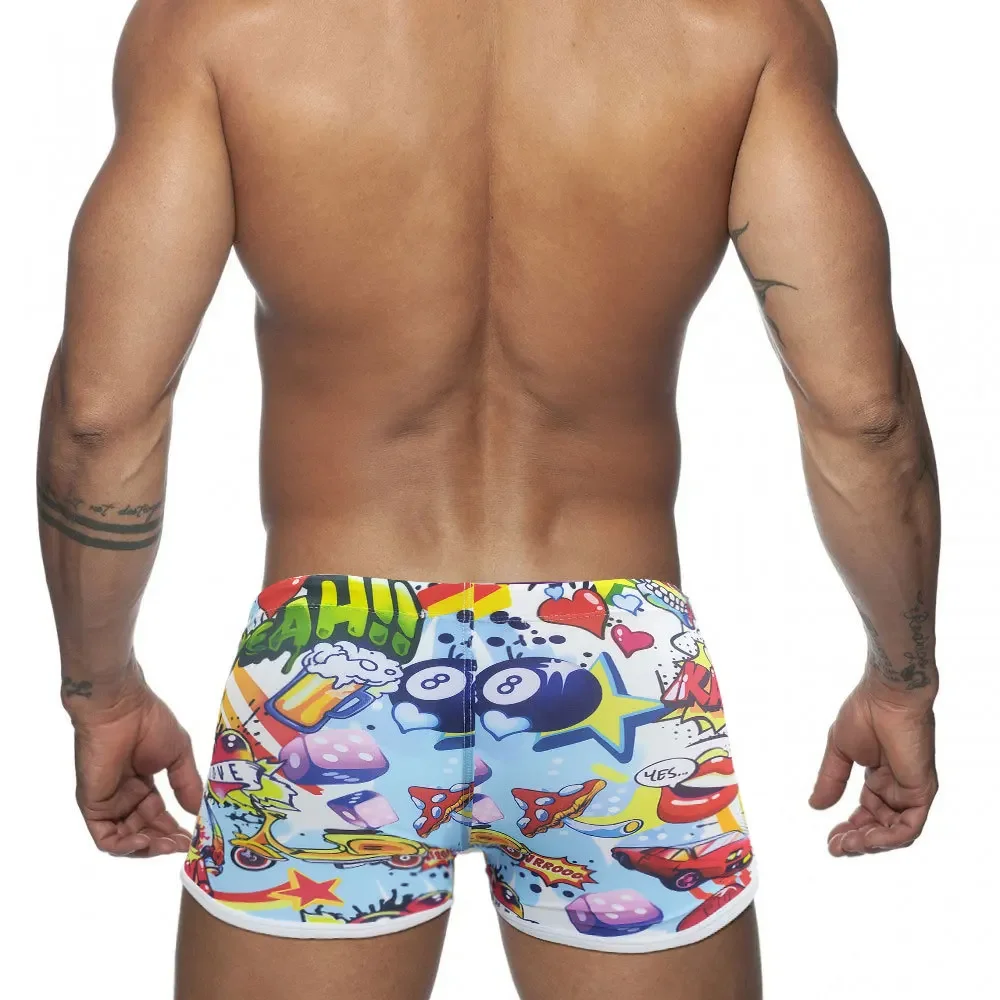 Men's Swimsuits Fashion Cartoon Swim Shorts Quick Dry Swimwear Beach Swimming Trunks Sport Surfing Jammer Bathing Beachwear