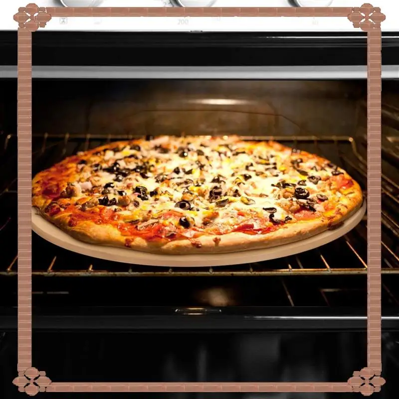 

24-Hour Delivery 4Pcs 12Inch Pizza Stone Pizza Baking Stone/ Pan, Perfect For Grill And Oven - Thermal Resistant
