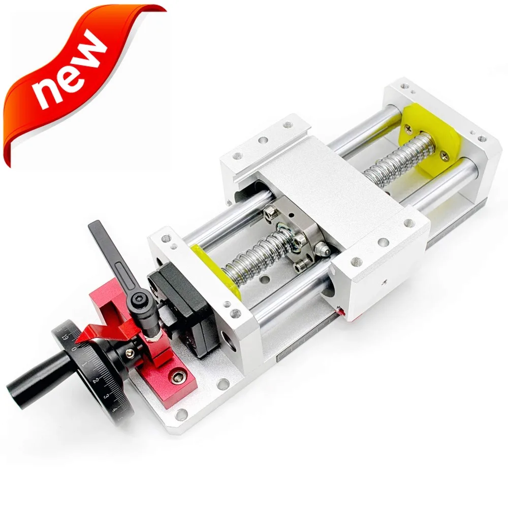 

Ступень линейного привода 200 мм, шариковый винт 1605, направляющая с двойной оптической осью, ручная направляющая для фрезерного станка с ЧПУ, DIY, 3 оси