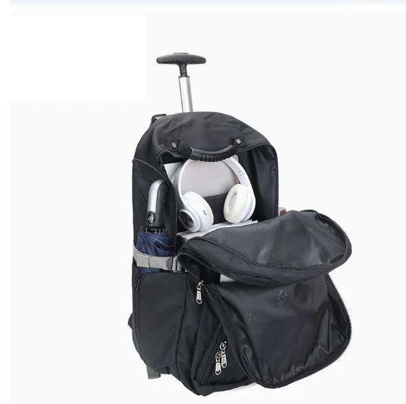 

20 inch Rolling Bag oxford waterproof 20 inch Student Schoolbag Rolling Backpack Wheeled Bag Business Trips Trolley Backpack