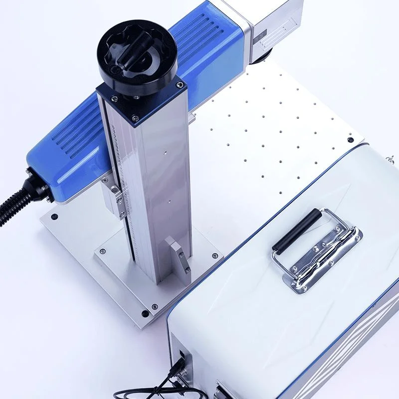 ماكينة وضع علامات سطح المكتب بقدرة 50 وات سهلة التشغيل، نقش ثلاثي الأبعاد أوتوماتيكي بالكامل للمجوهرات الذهبية والفضية والخشب الرقائقي المعدني والمطاطي والخشب الرقائقي #5