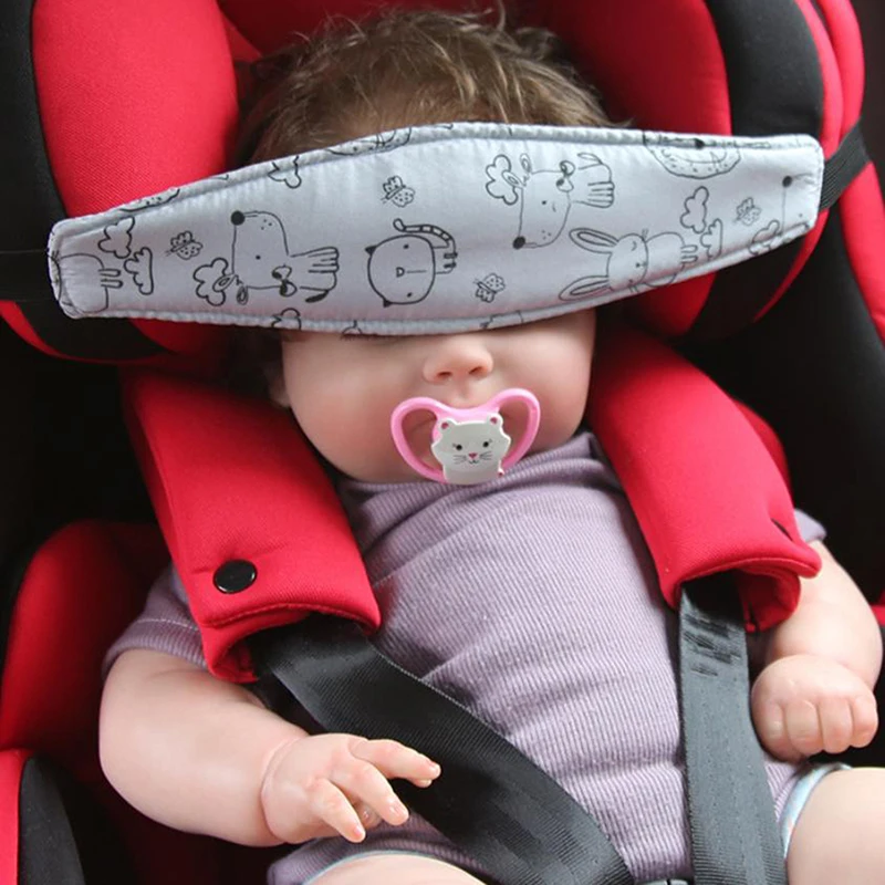 

Подушка-фиксатор для головы младенца в автокресле, регулируемый ремень для мальчиков и девочек, позиционер для сна, защита головы для младенцев