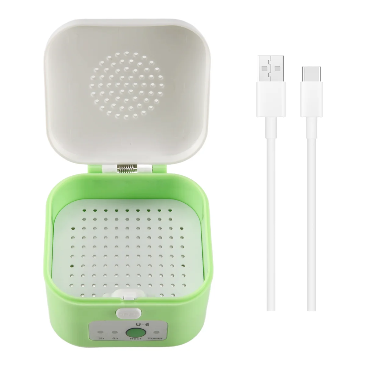 Electric Hearing Aid Dehumidifier USB Drying Box Moisture Proof Hearing Aids Dryer Case Protect Ear Care Health